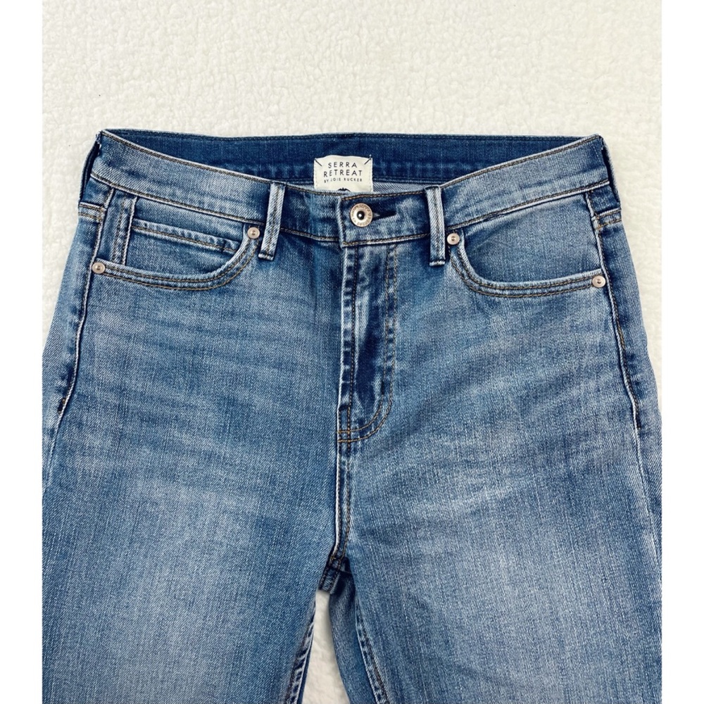 (NWOT) SERRA RETREAT • El Sol Light Wash Straight Leg Jeans, 6 - Picture 5 of 13